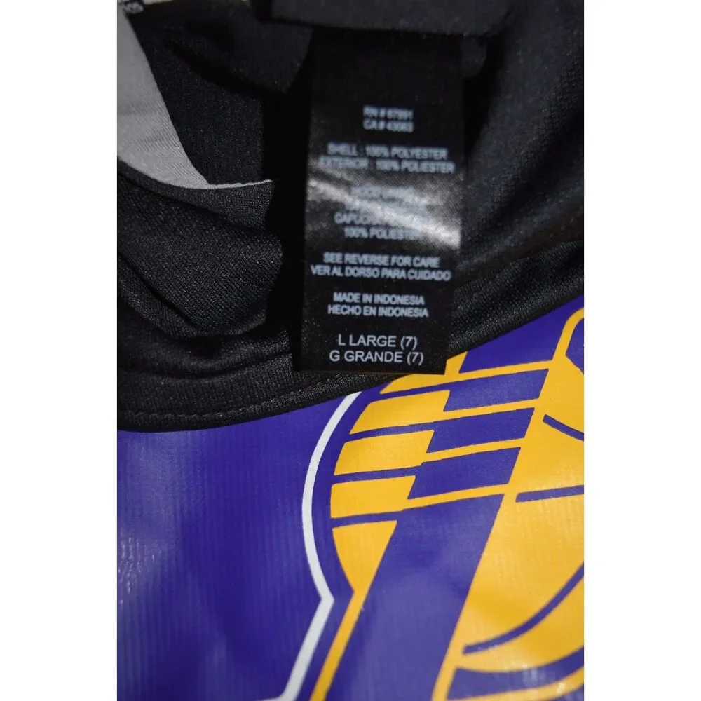 Adidas NBA Los Angeles Lakers Black Pullover Hoodie Youth Size L 7